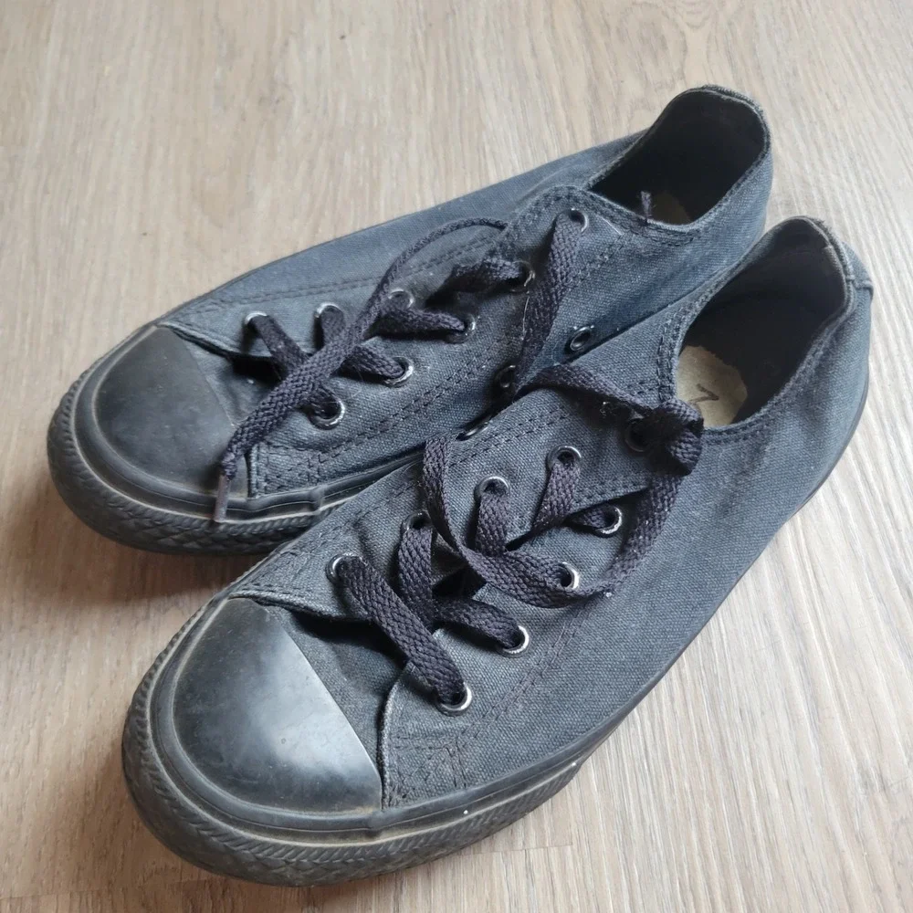 Converse Unisex Sneakers 3 Black Canvas Low Top Chuck Taylor All Star Casual